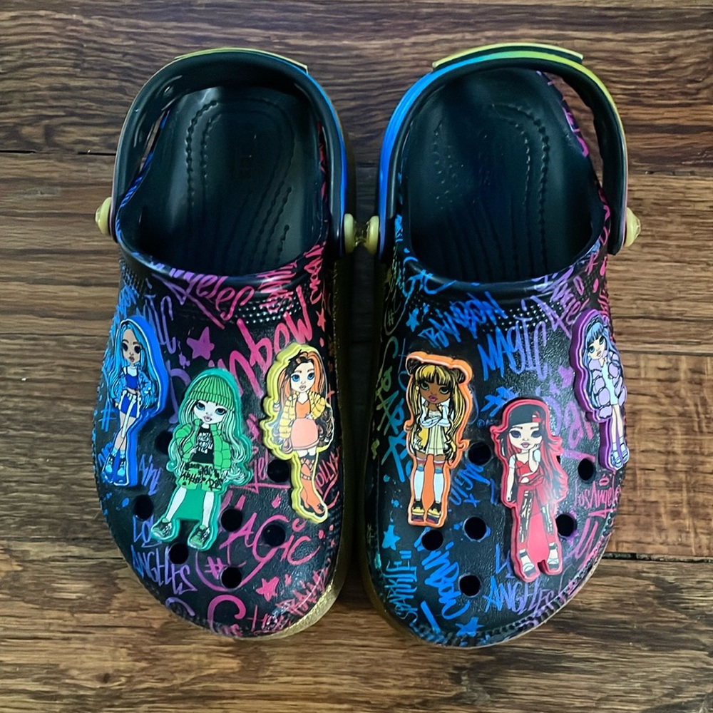 Limited Edition Rainbow High Croc Clogs